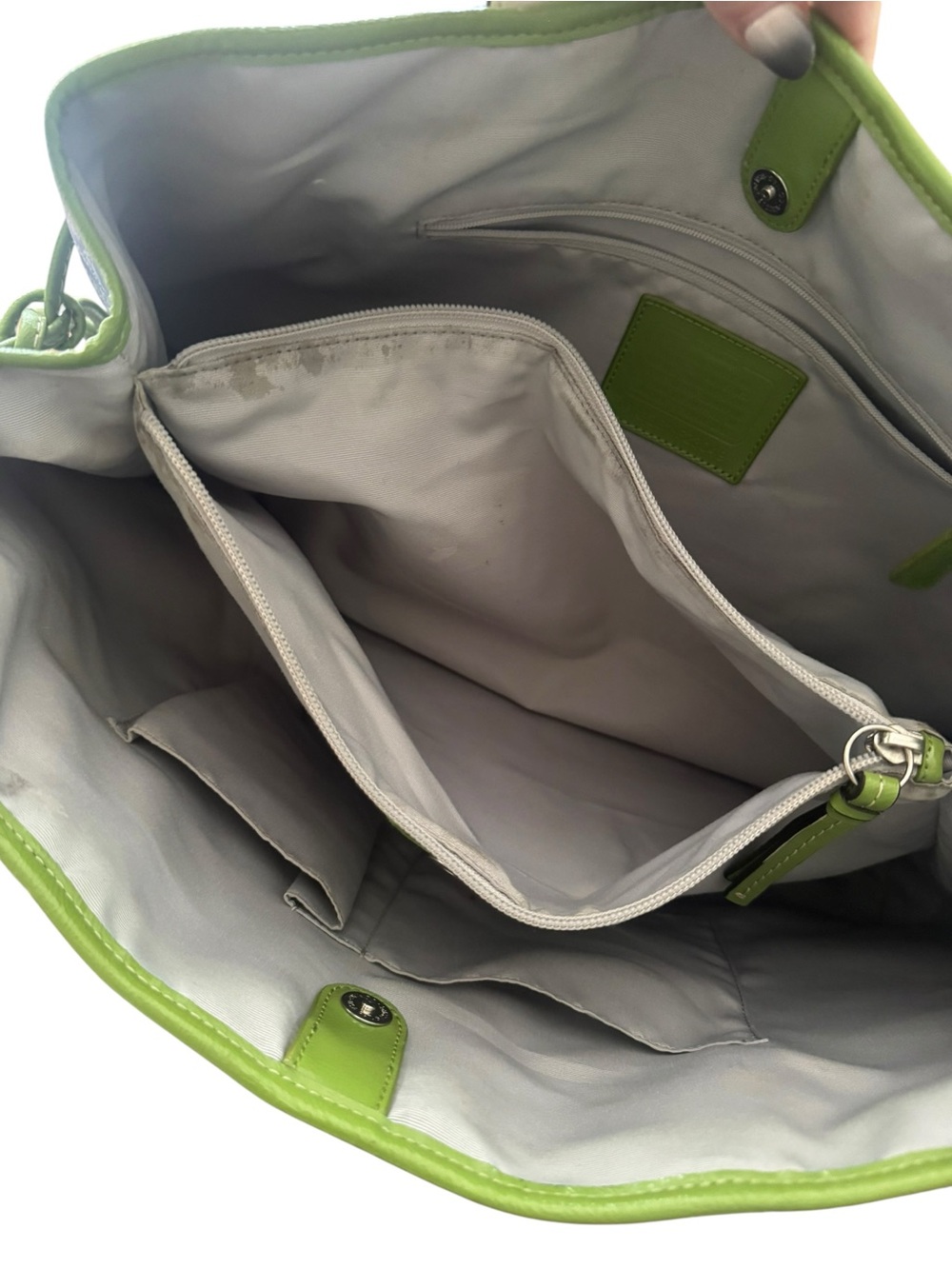 Coach Signature Heritage Canvas Tote - Picture 7 of 8